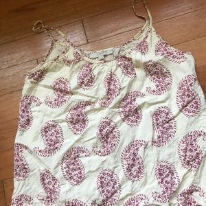 Loft size Medium linen blend tank top. Worn 3x